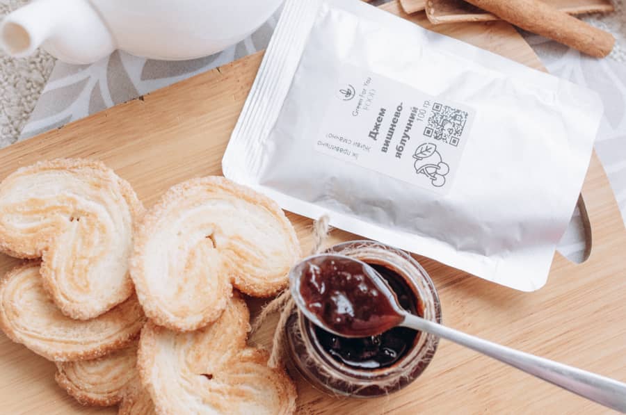 Джем вишня з яблуком 100г - Зображення 2