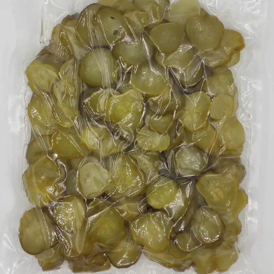 Огірки солоні різані вакуумовані