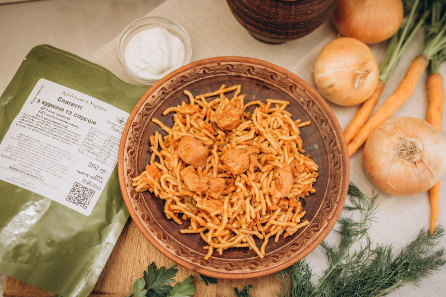 Спагетті з м'ясом курки та соусом 350г - Зображення 3