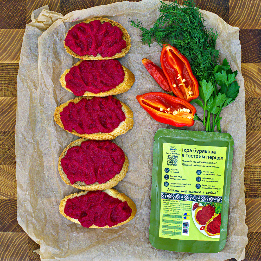 Ікра бурякова з гострим перцем 100г