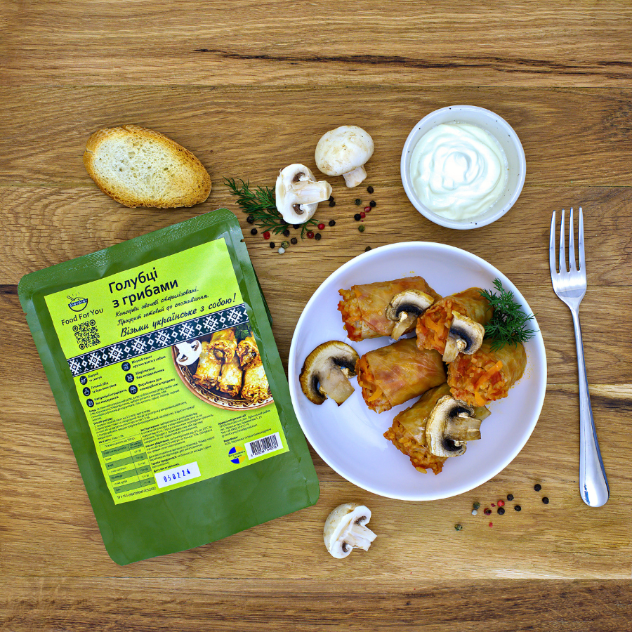 Голубці з грибами