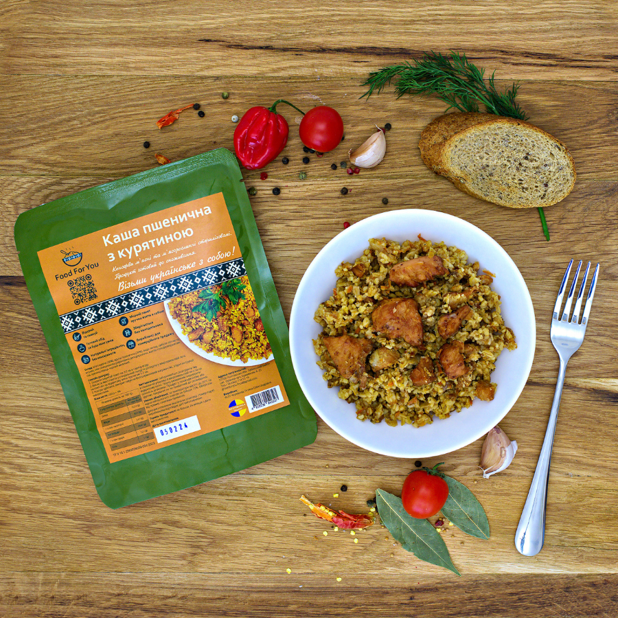 Каша пшенична з курятиною